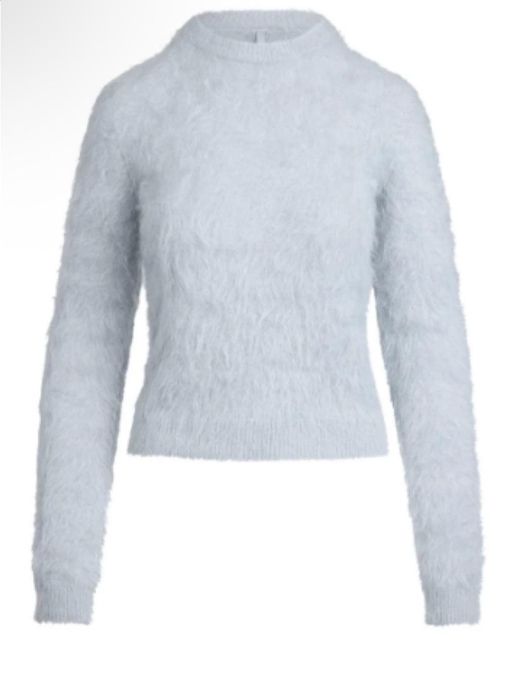 SKIMS Pale Mist Blue Mohair Crewneck Sweater